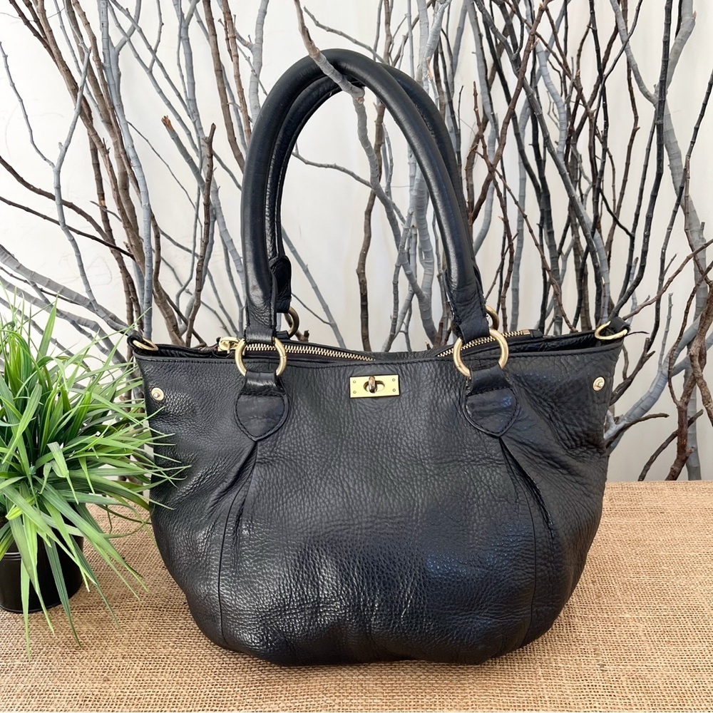 J. Crew Black Leather Satchel - Picture 2 of 15